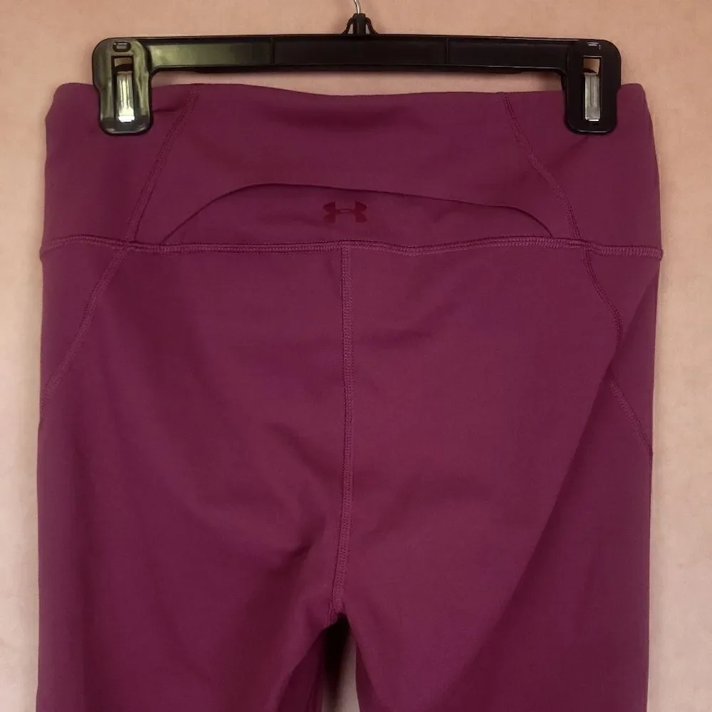 Under Armour Cropped Leggings Capri Mauve Size Medium